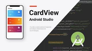 How to use CardView in Android Studio  Tutorial xml