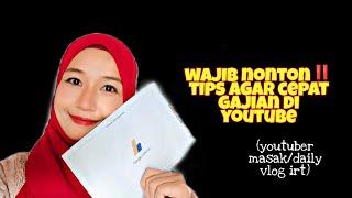 GAJI PERTAMA YOUTUBER MASAK PEMULA AFTER 3 BULAN DI MONETISASI  SHARING PENGALAMAN