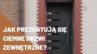 Jak prezentują się ciemne drzwi dębowe na zewnątrz?  drzwikubicki.pl