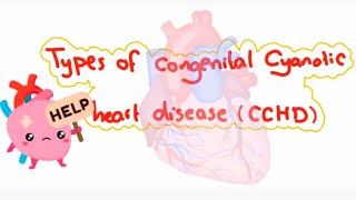 Types of congenital cyanotic heart diseases that present in the 1st week