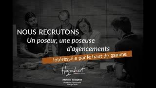 Hegenbart recrute un.e menuisier.e poseur en agencement haut de gamme