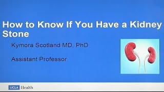 How to Know If You Have a Kidney Stone  Kymora Scotland MD PhD  UCLA Urology