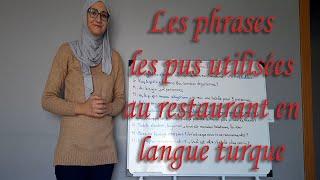 Leçon N48 Les phrases les plus utilisées au restaurant