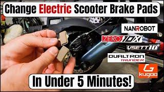 How To Change Electric Scooter Brake Pads In Under 5 Minutes