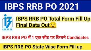 IBPS RRB PO Total Form Fill Up 2021 Final Data OutTotal Competition Level & Cutoff#ibpsrrbPO2021