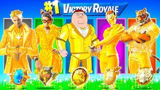 The RANDOM GOLD Skin BOSS Challenge in Fortnite Peter Griffin Oscar Valeria Montague Nisha