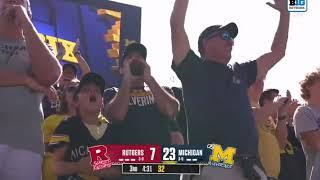 Mike Sainristil INSANE Pick Six Touchdown  Rutgers vs #2 Michigan