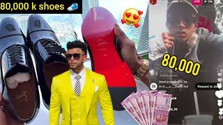 sahilkhan react on mcstan dialogue 80 hazar k shoes  Sahilkhan share mcstan dialogue 80000kshoes