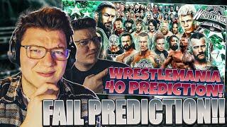 ICH REAGIERE AUF MEINE VIEL ZU FRÜHE WRESTLEMANIA 40 PREDICTION