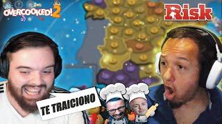 RISK Y OVERCOOKED CON IBAI Y COMPAÑIA  Me traicionan las ratas  KNekro