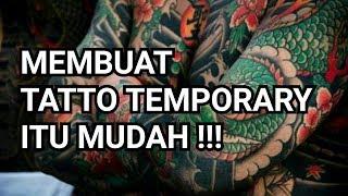 MEMBUAT TATTO TEMPORER DENGAN KERTAS DECAL & TATTO COAT