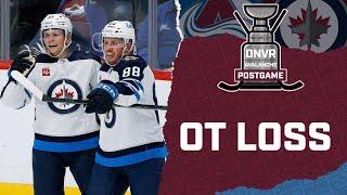 Colorado Avalanche comeback falls short in overtime loss to Winnipeg Jets  DNVR Avalanche Postgame