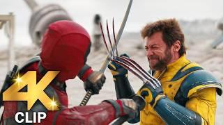 Deadpool Vs Wolverine - Fight Scene  DEADPOOL & WOLVERINE 2024 Movie CLIP 4K