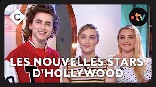 Timothée Chalamet Saoirse Ronan Florence Pugh  cours de prononciation  - C à Vous 11122019