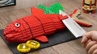 Catch & Fillet a LEGO RARE Salmon Fish recipes  Amazing Cutting Skills Compilation