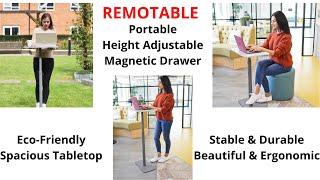 Review Remotable - Porable Ultra flexible height adjustable working-from-home table