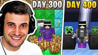 Reacting to my 400 DAYS in Hardcore Minecraft