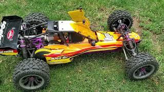 DDM RACING DOMINATOR PIPE TEST AND TUNE ON HPI BAJA 5B 23CC