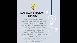 Holiday survival tip #27 #dr #family #mentalhealth #youtubeshorts