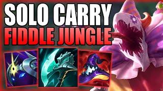 HOW TO CLIMB OUT OF LOW ELO EASILY WITH FIDDLESTICKS JUNGLE - Best BuildRunes S+ League of Legends