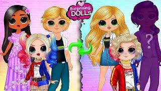 Encanto Ladybug Harley Quinn Gender Switch Up - DIY Paper Dolls & Crafts