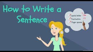 How to Write a Sentence for Kids  Kindergarten Writing