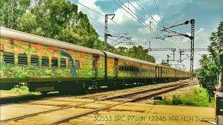 Yesvantpur-Howrah Duronto Express Goes Green Yesvantpur to Howrah  Santragachi WAP-7 Locomotive