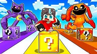 ¡DESAFÍO de Lucky Blocks CATNAP vs DOGDAY en Minecraft Poppy Playtime 3