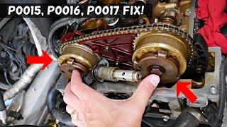 HOW TO FIX CODE P0015 CODE P0016 CODE P0017 ANY CAR ENGINE LIGHT ON