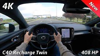 Volvo C40 Recharge Twin 2022 - POV test drive & FULL Review in 4K  408 HP