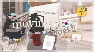  moving vlog Moving to Korea ALONE at 18 y.o   Bloxburg Moving Diaries w voice #bloxburg