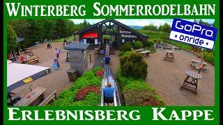 Sommerrodelbahn WINTERBERG Erlebnisberg Kappe GOPRO Onride 4K