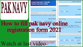 joinpaknavy2021How to applyfill pak navy online applicationregistration form 2021Navy jobs 2021