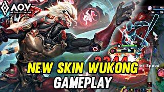 AOV  NEW SKIN WUKONG GAMEPLAY - ARENA OF VALOR LIÊNQUÂNMOBILE ROV