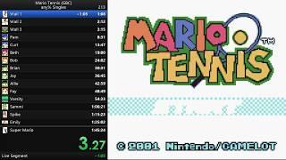 Mario Tennis GBC any% Singles Speedrun 14341