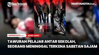 Tawuran Pelajar antar Sekolah Seorang Meninggal Terkena Sabetan Sajam