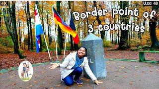 Three Border Point  Border of Netherlands Germany Belgium      Aachen Cathedral Germany