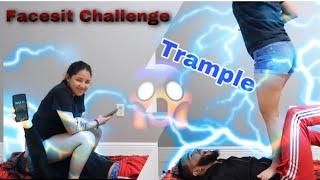 BODY TRAMPLE  FACE SIT CHALLENGE *EXTREME*