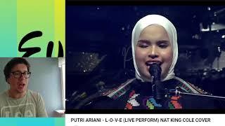 ️STUNNING ️PUTRI ARIANI - L️O️V️E LIVE PERFORM NAT KING COLE COVER #reaction #putriariani