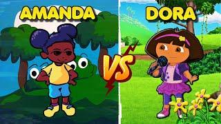 Friday Night Funkin - Amanda the Adventurer vs Dora the Explorer V2 Unlikely Rivals