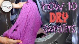 How To Wash and Dry Sweaters  - Wool Cashmere Delicates LAUNDRY BASICS