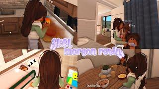 Våran skol morgon rutin  Roblox Bloxburg familj roleplay