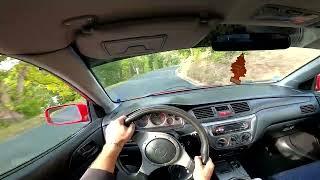 Mitsubishi Lancer Evo 8  Mountains drive POV