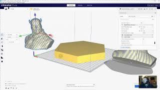 Using Curas mesh tool SPLIT MODEL EASY