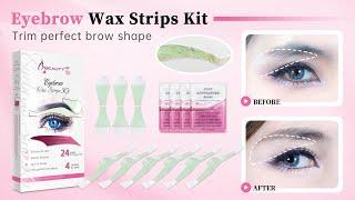 Eyebrow Wax Strips Kit  Pre-cut Strips for Perfect Brows  Beauty7