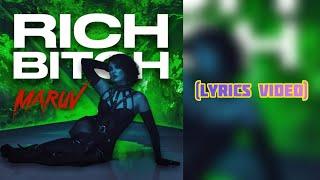 MARUV - Rich Bitch Lyrics Video Текст