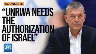 Journalist questions on complicated relation between Israel and UNRWA  Dawn News English