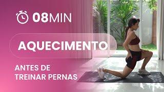 Aquecimento pra melhorar performance nos treinos de pernas em casa e na musculação- Carol Borba