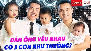 Cặp đồng tính tay trắng KIẾM TIỀN TỶ nuôi 3 con và cái kết chồng SIÊU GIÀU tặng vợ NHÀ 10 TỶ