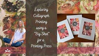 Creating inking and printing a collagraph plate.